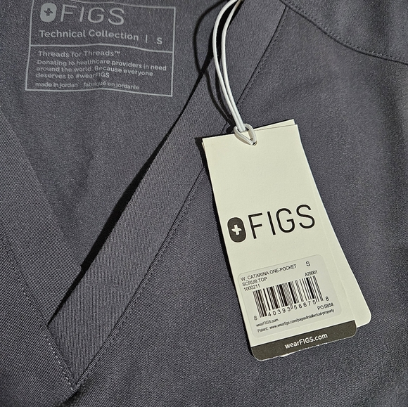 Figs Catarina One Pocket Scrub Top S - Picture 4 of 4